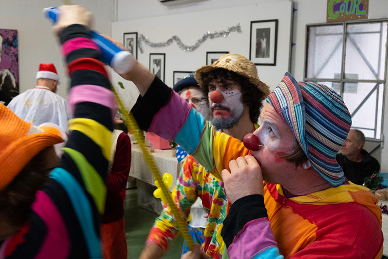 Intervention clown au CADA